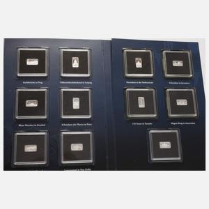 Konvolut Silbermedaillen und -barren