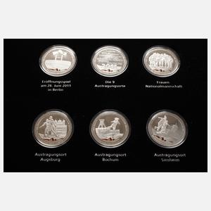 Konvolut Silbermedaillen und -barren