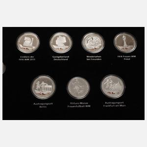 Konvolut Silbermedaillen und -barren