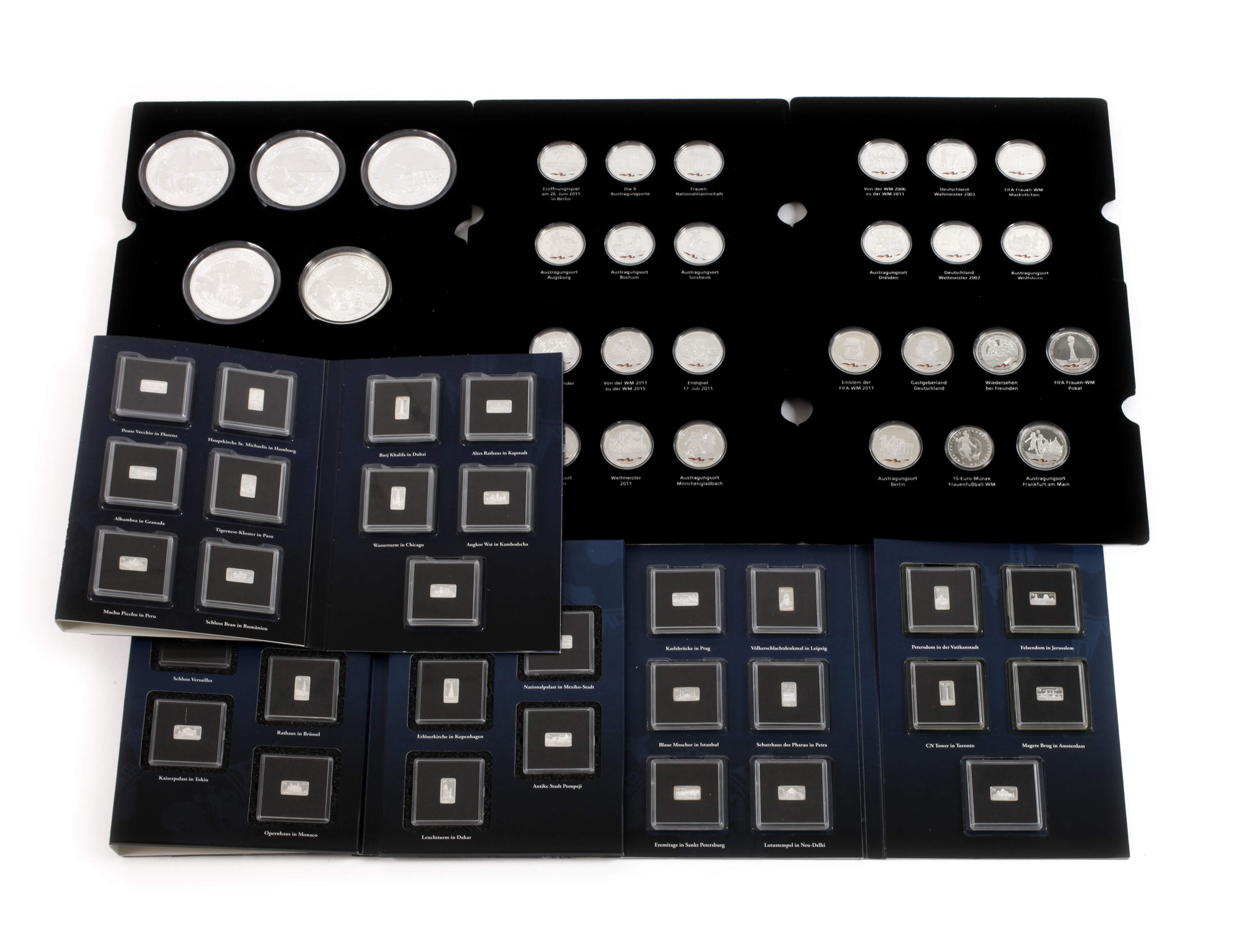 Konvolut Silbermedaillen und -barren