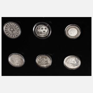 Sammlung Silbermünzen WM 2006