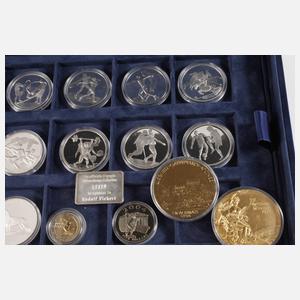 Konvolut Silbermünzen Olympiade Athen 2004