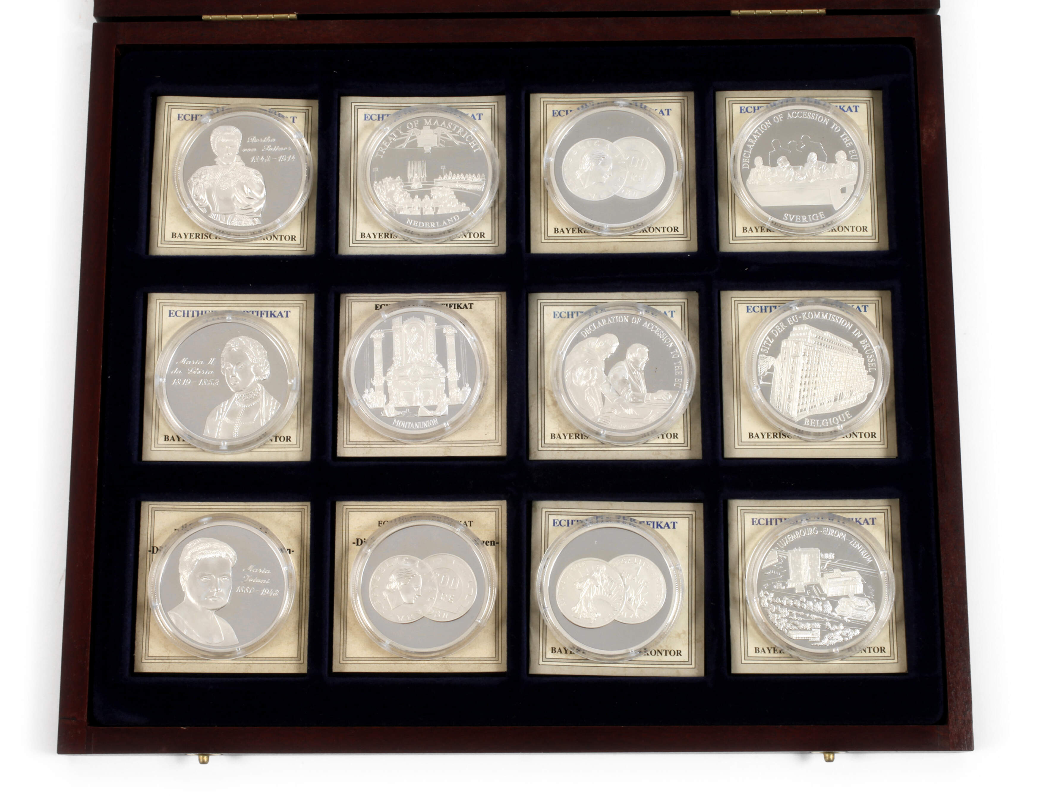 Konvolut Silbermedaillen Die schönsten ECUs