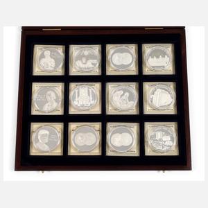 Konvolut Silbermedaillen Die schönsten ECUs