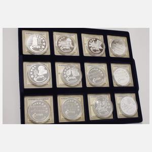 Konvolut Silbermedaillen erste Europaprägungen