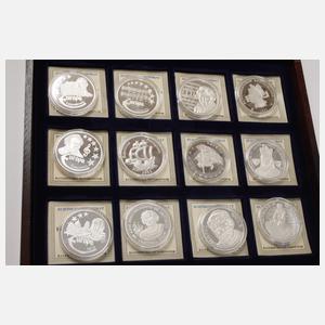 Konvolut Silbermedaillen erste Europaprägungen