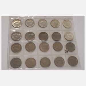 Konvolut Silbermedaillen