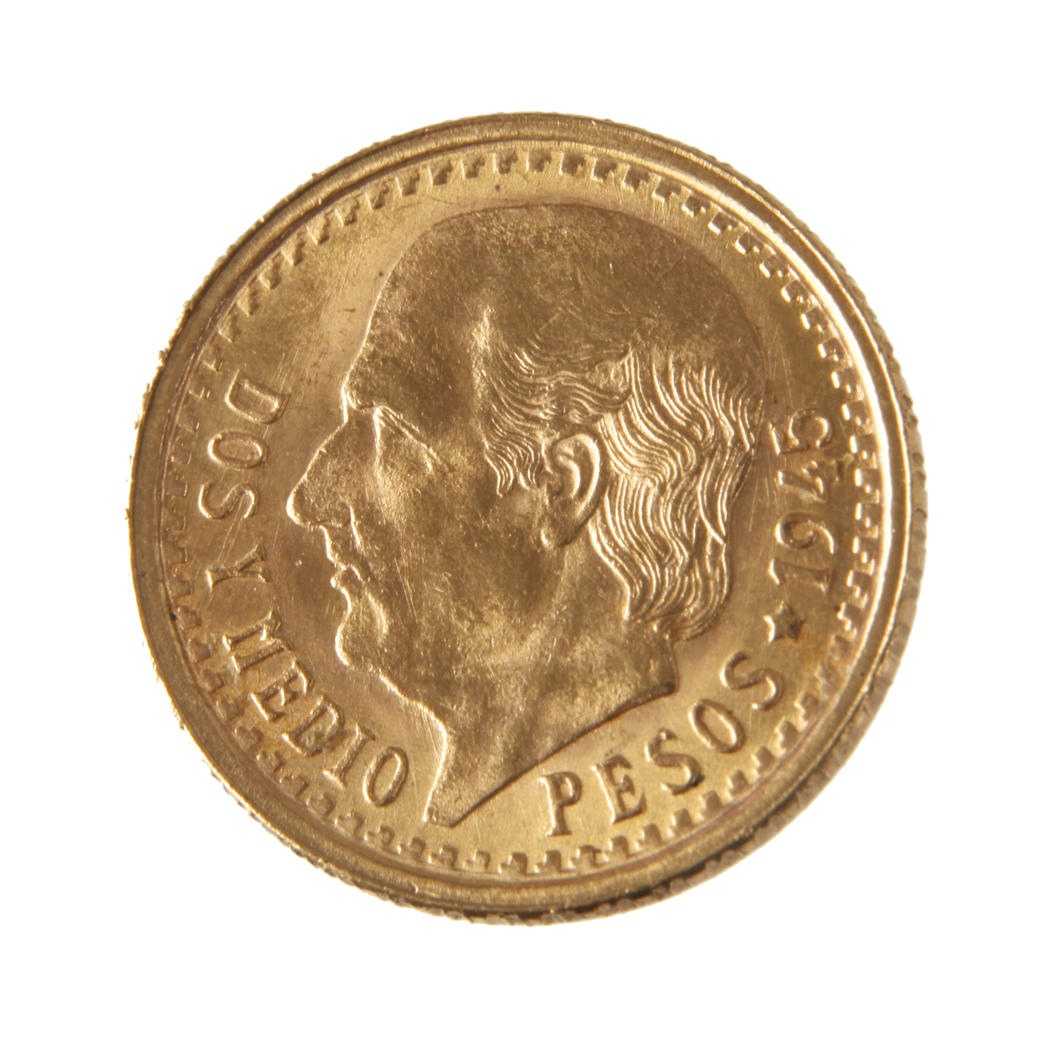 2 1/2 Pesos Gold, Mexiko