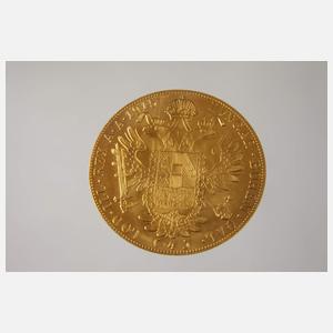 4 Dukaten Gold, Österreich/Ungarn