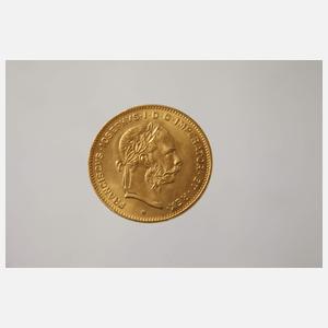 4 Florin-, 10 Franken Gold, Österreich/Ungarn