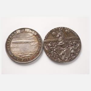 Zwei Silbermedaillen Zeppelin