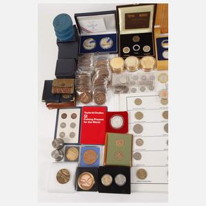 Großes Konvolut Medaillen und Münzproben