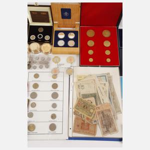 Großes Konvolut Medaillen und Münzproben