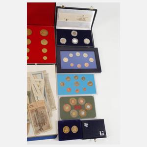 Großes Konvolut Medaillen und Münzproben