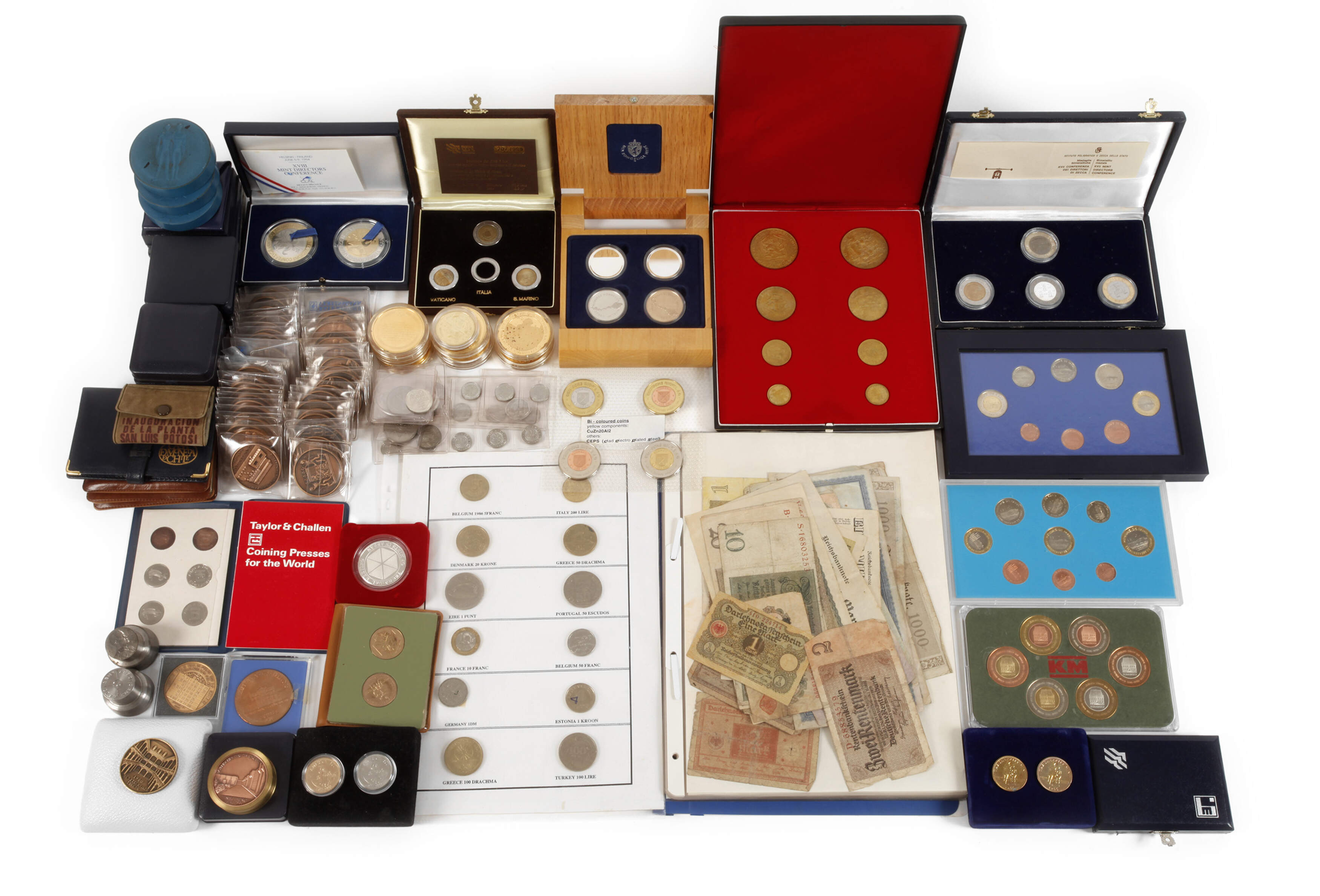 Großes Konvolut Medaillen und Münzproben