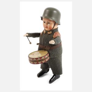 Schuco Tanzfigur als Reichswehrsoldat mit Trommel
