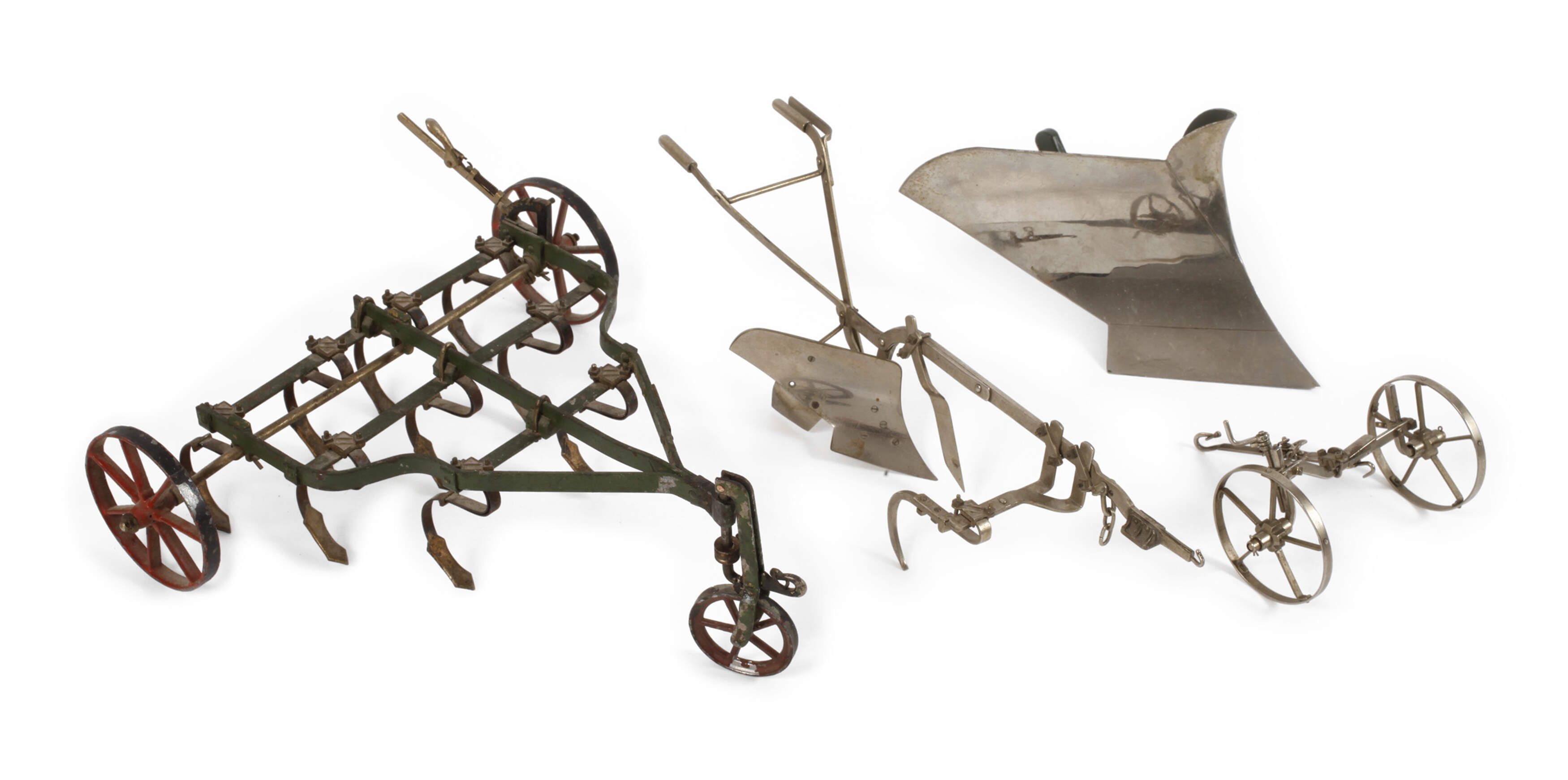 Vier landwirtschaftliche Modelle