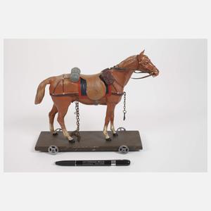 Großes Pferdegespann mit Protze und Kanone