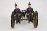 Großes Pferdegespann mit Protze und Kanone