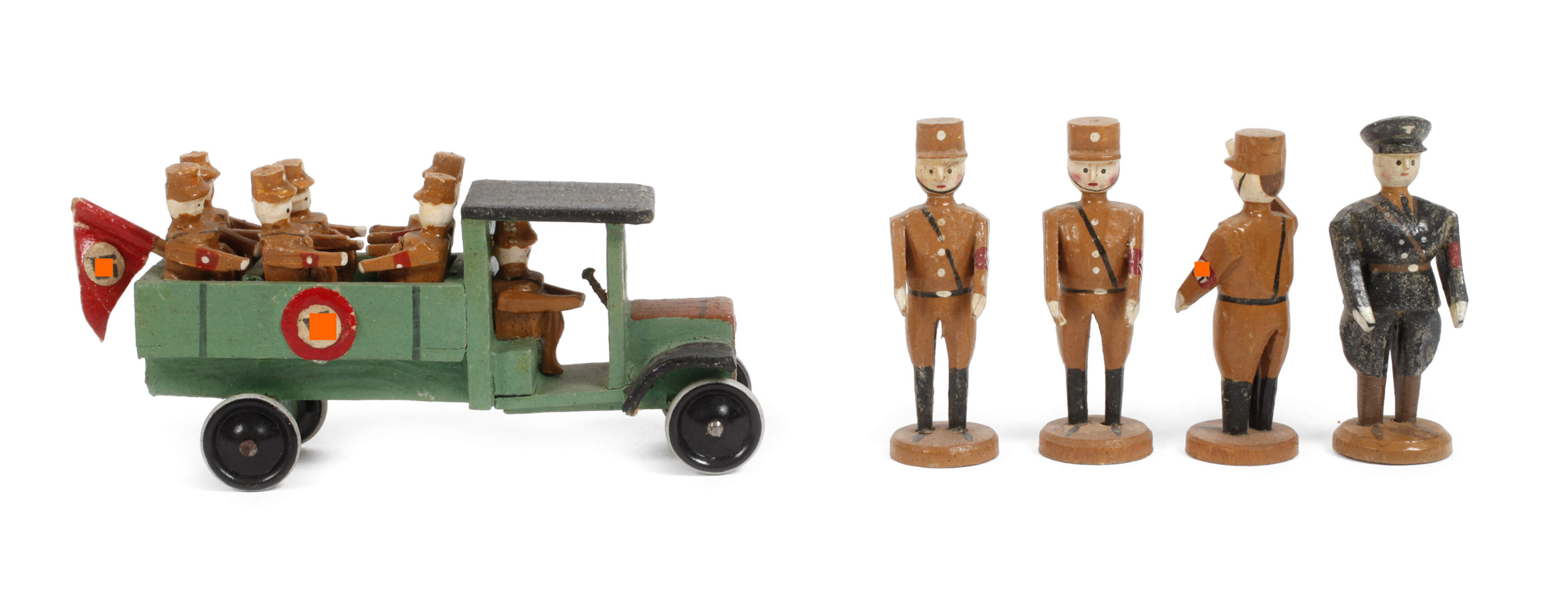 Set patriotisches Miniatur-Spielzeug Erzgebirge