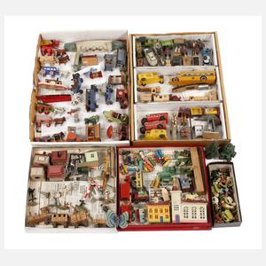 Sammlung Miniatur-Spielzeug Erzgebirge