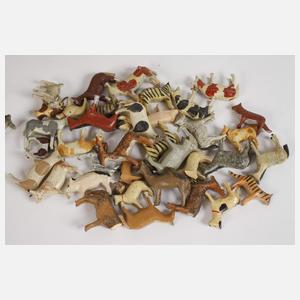 Kleine Arche Noah mit Tieren Erzgebirge