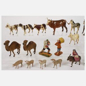 Konvolut Massefiguren Erzgebirge