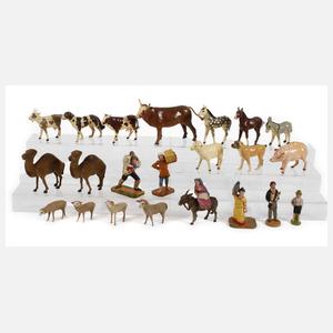 Konvolut Massefiguren Erzgebirge