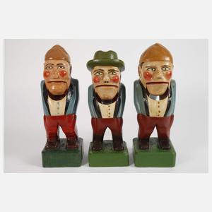 Drei Nussknacker als Deutscher Michel