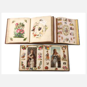 Drei Glanzbilder-Sammelalben England