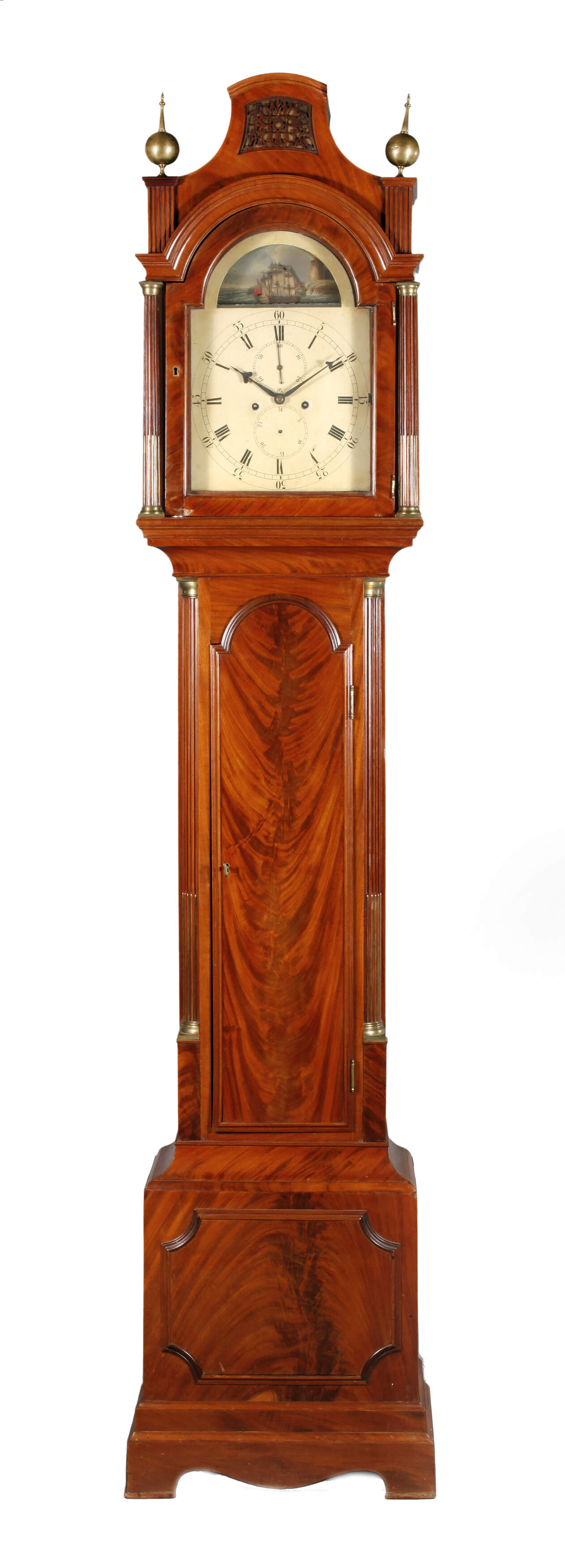 George III. Standuhr mit Schiffsmotiv