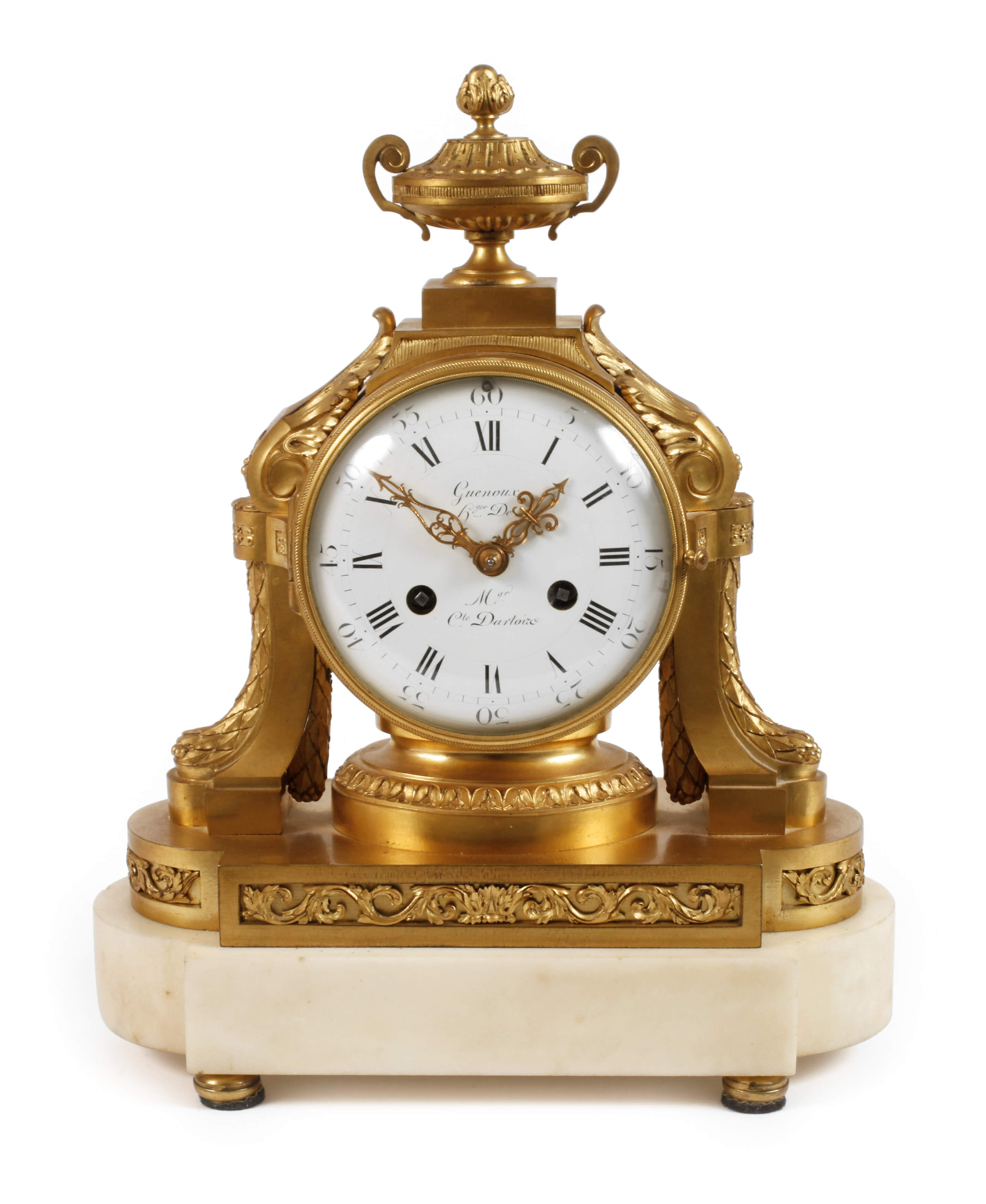 Bronzependule im Louis Seize-Stil