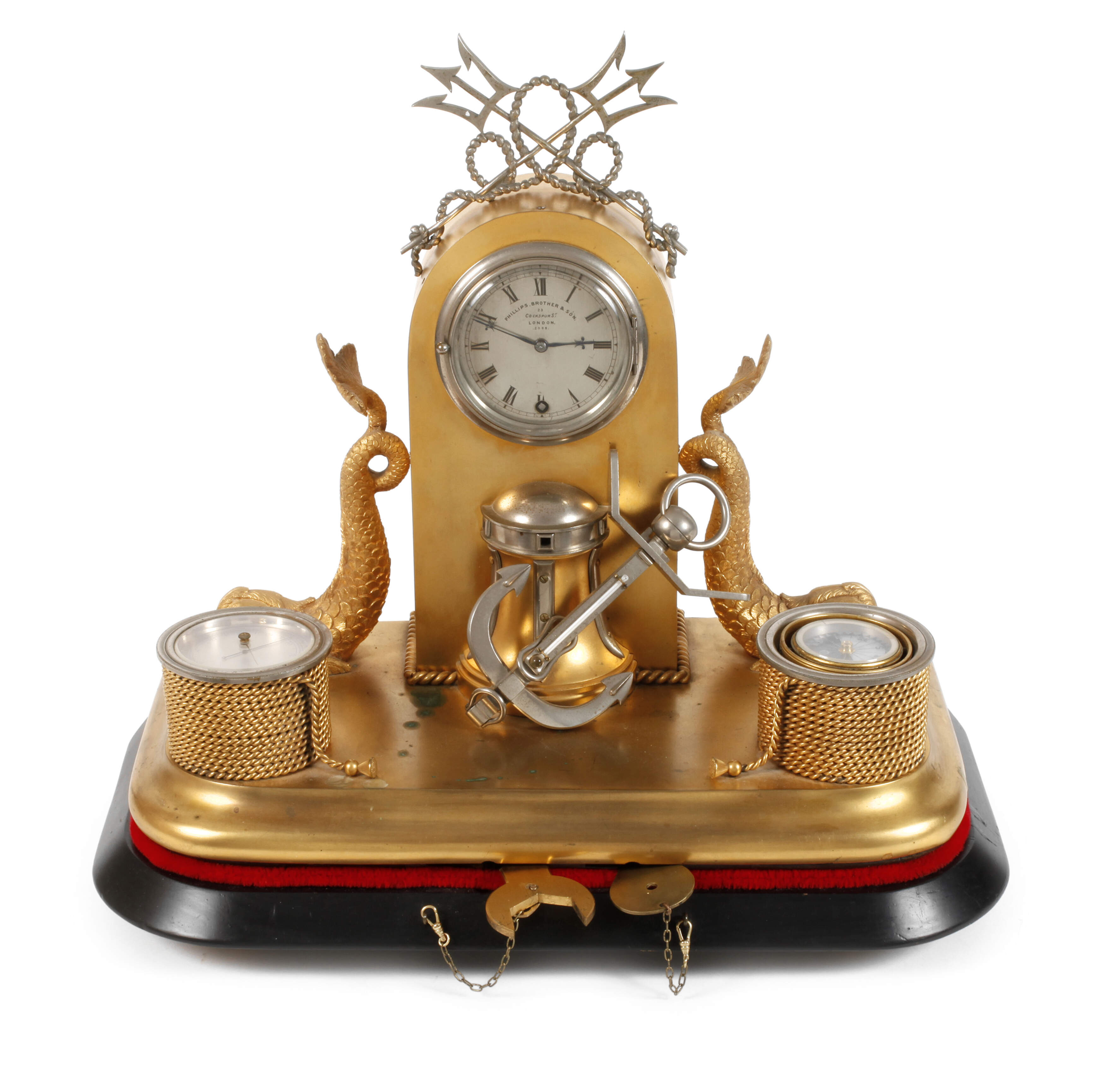 Phillips Brother & Sons London, nautische Tischuhr