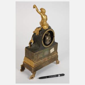 Kleine Kaminuhr Bronze