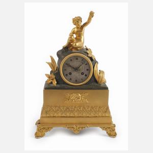 Kleine Kaminuhr Bronze