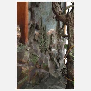 Außergewöhnliche Tischuhr Jugendstil