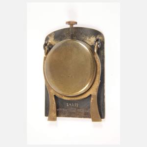 Art déco Miniatur-Uhr Silber