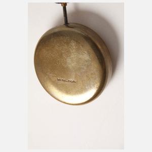 Art déco Miniatur-Uhr Silber