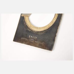 Art déco Miniatur-Uhr Silber