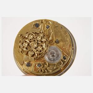 Sammlung von sechs Spindeltaschenuhren