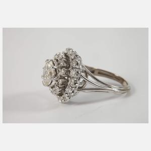 Prächtiger Damenring mit Altschliffdiamant