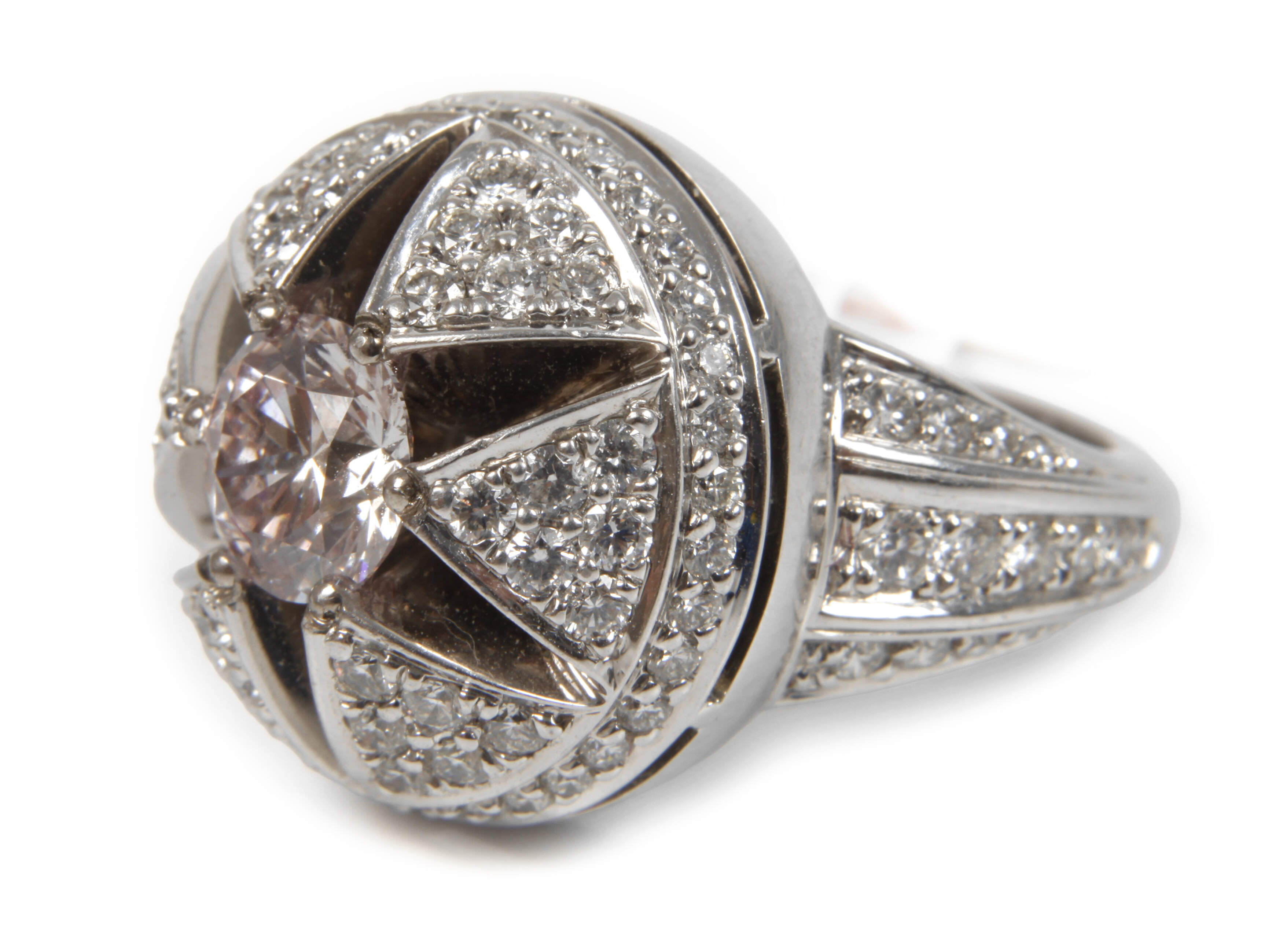 Prächtiger Damenring mit Brillant von 1,2 ct