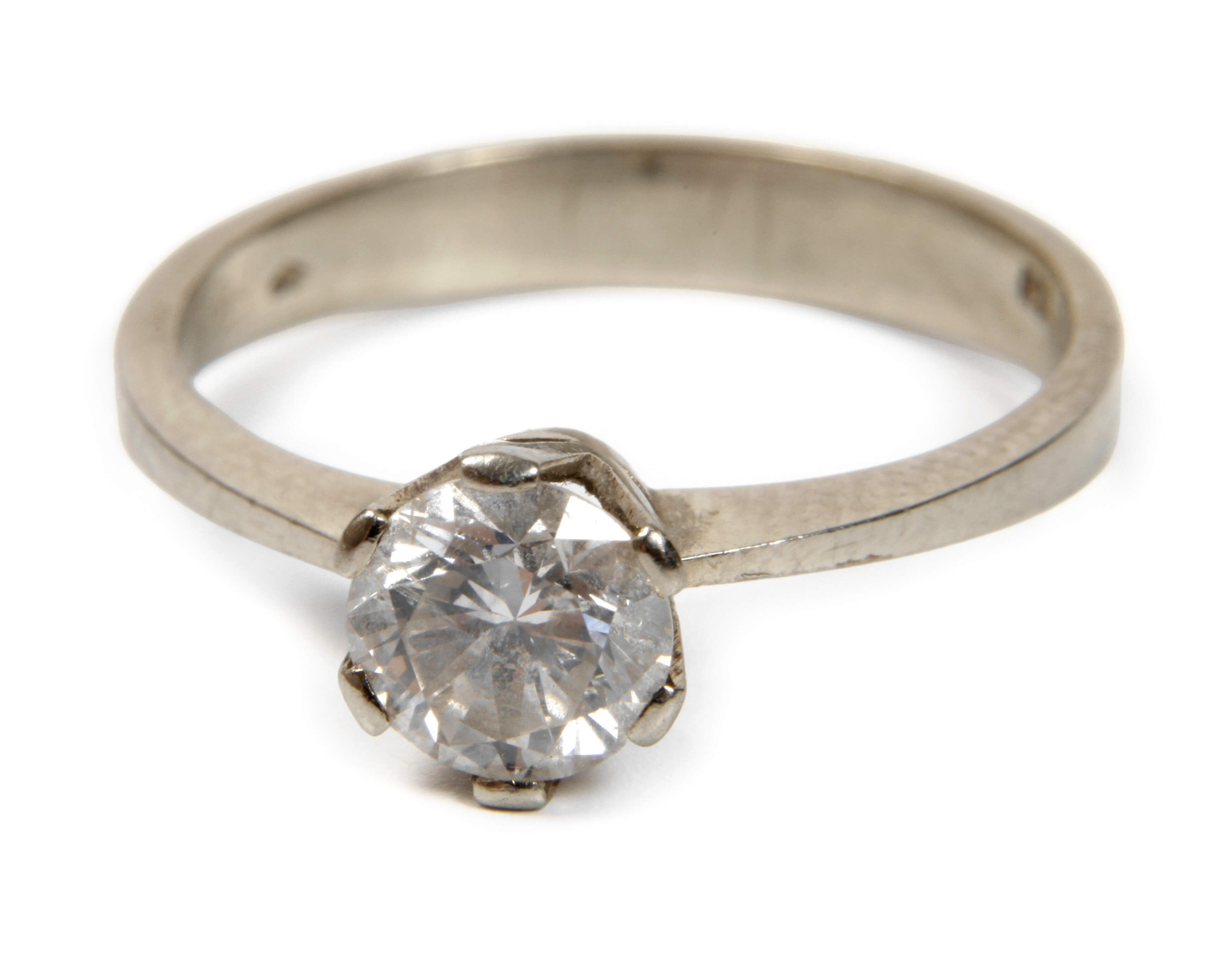 Solitärring mit Brillanten von 0,93 ct