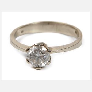 Solitärring mit Brillanten von 0,93 ct