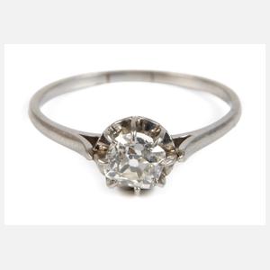 Solitärring mit Diamant
