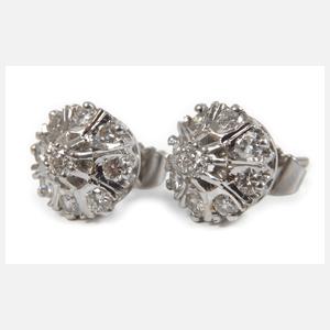 Paar Ohrstecker mit Brillanten