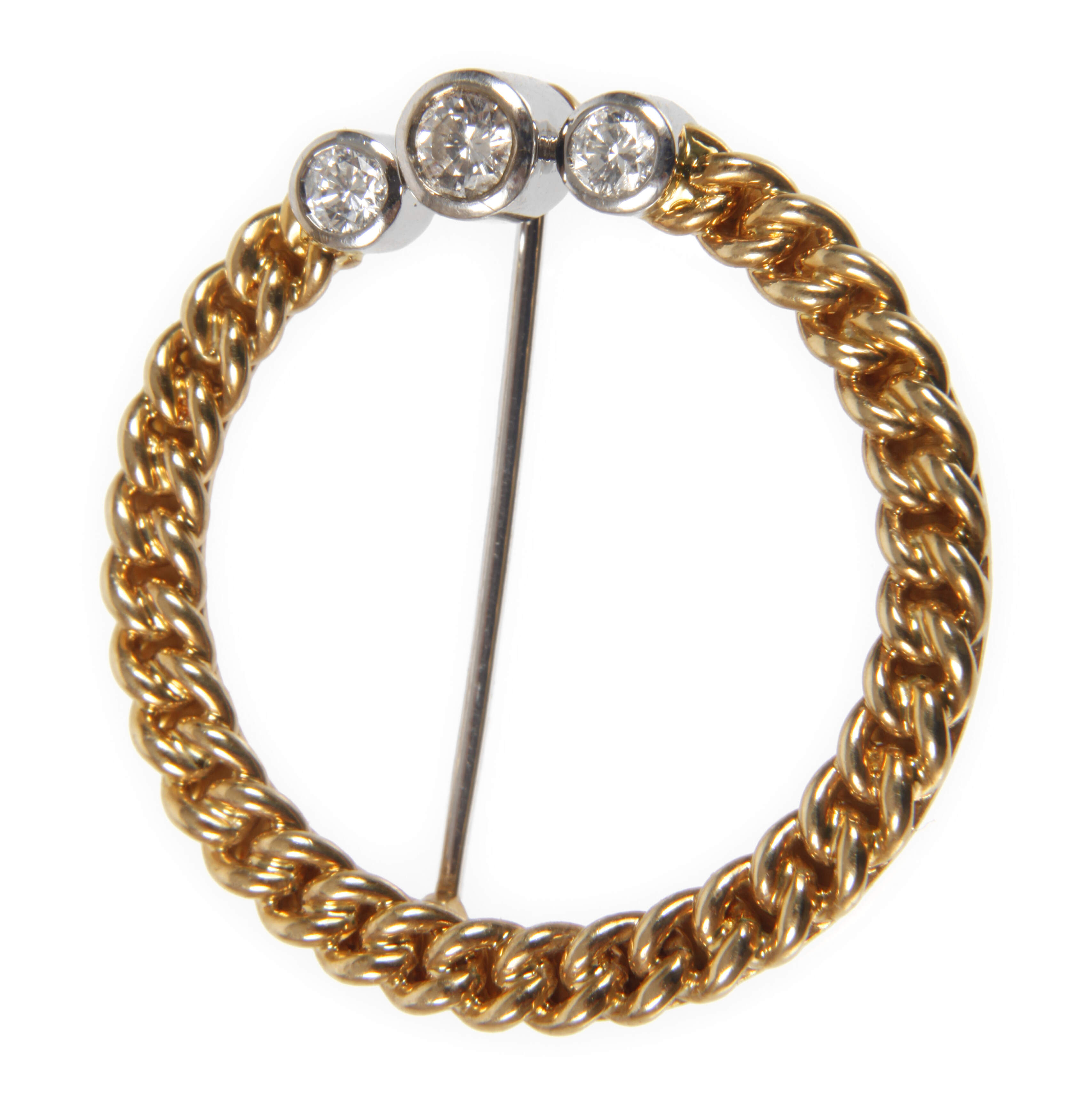 Brosche mit Brillanten