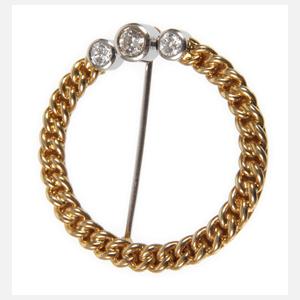 Brosche mit Brillanten