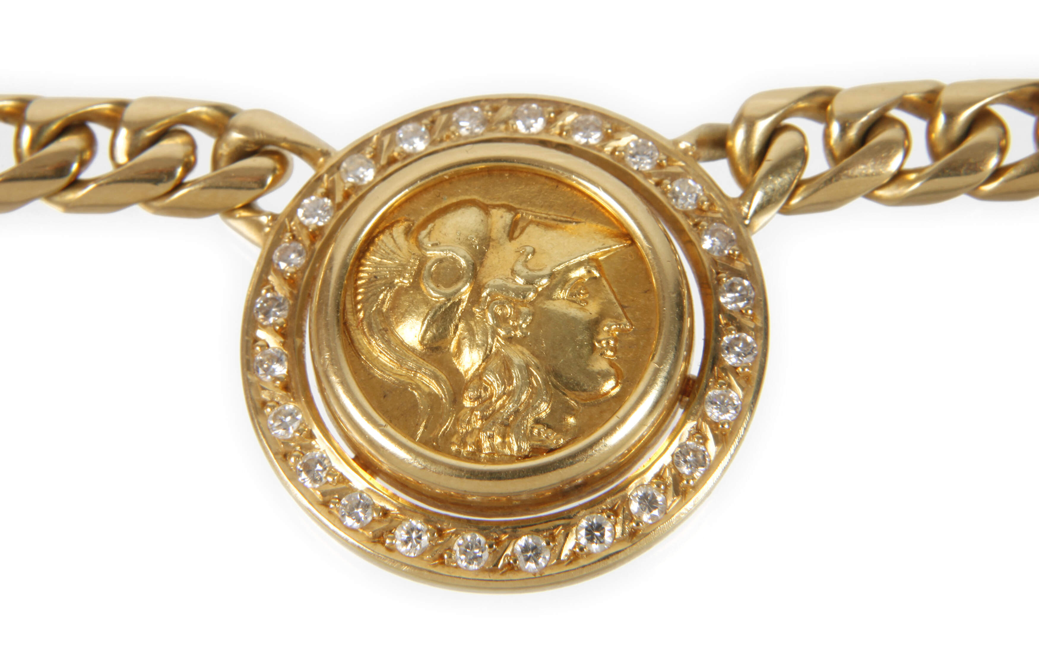 Massives Collier mit Brillanten