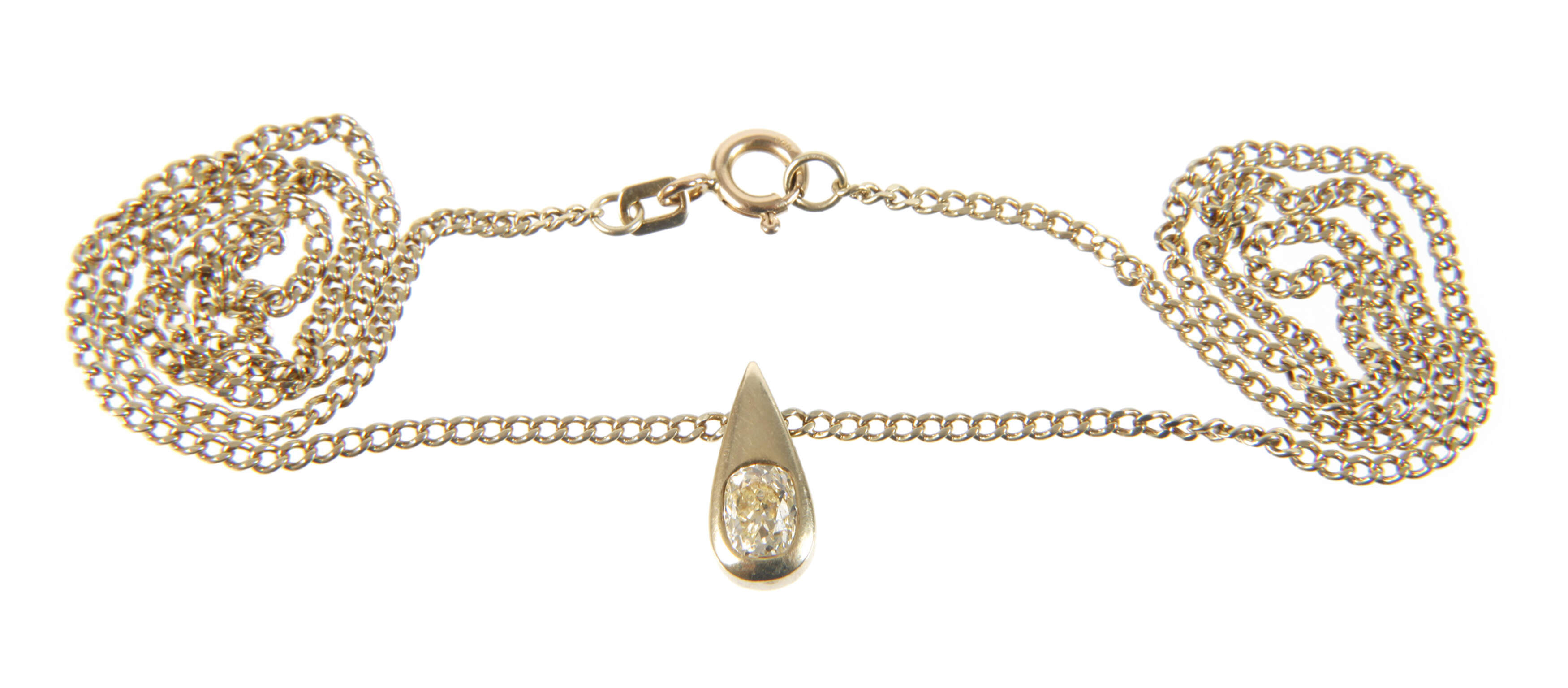 Anhänger mit Diamant an Kette